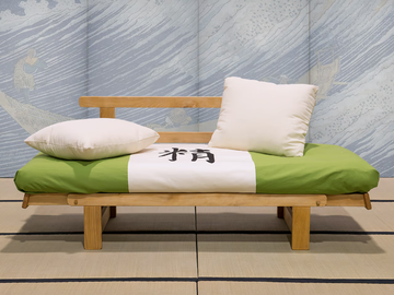 SESAMO - Japanese style 2 seater beech sofa bed by Vivere Zen - view 3